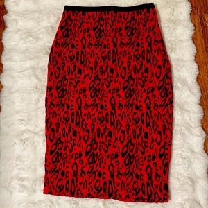 Red skirt from express